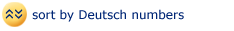 sort by Deutsch numbers
